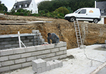 Réalisation des fondations à Villers-sur-Authie